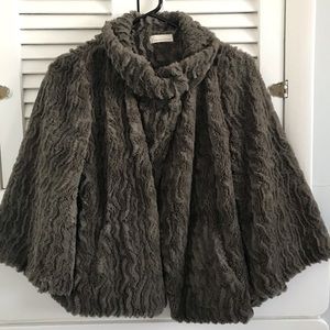 Sage Green Faux Fur Jacket